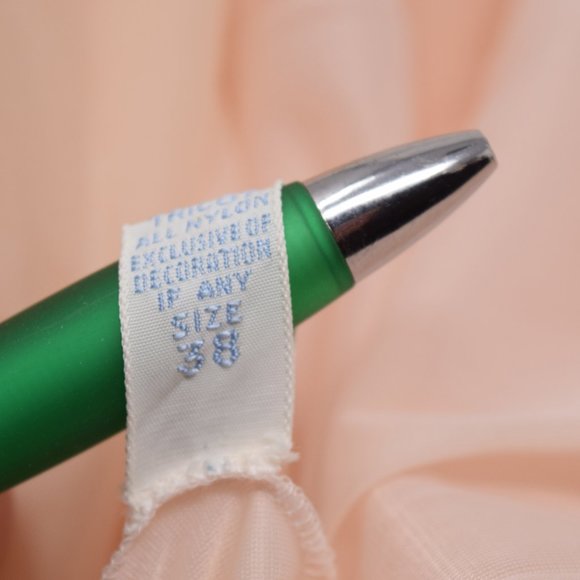 Vanity Fair Robe 2 Layer Peignoir 38 Chiffon Peach Vintage 1950s Hollywood Glam - Picture 9 of 14